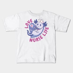 Axolotl Kawaii P R t shirt Kids T-Shirt